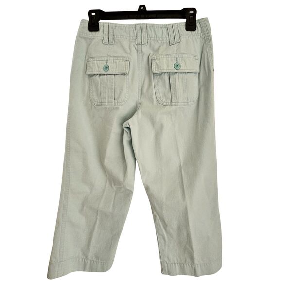Sonoma Life Style Capri Pants Womens 6 Mint Green Pockets 28x20.5 Mid Rise - Picture 8 of 9